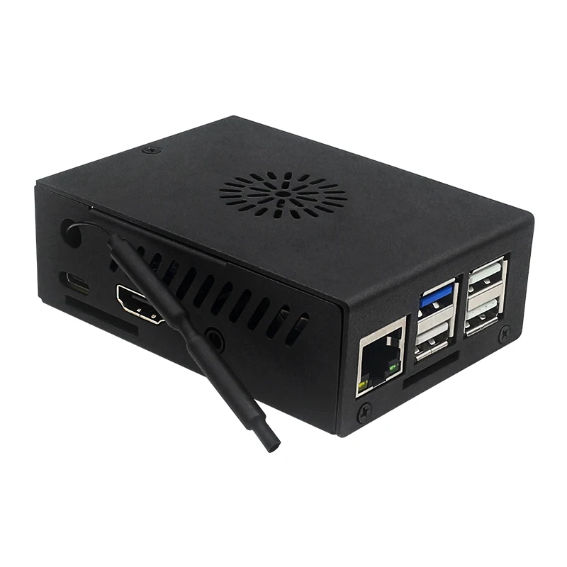 New / Old Orange Pi 3B Case Metal Shell with Fan Optional Antenna Aluminum Heati