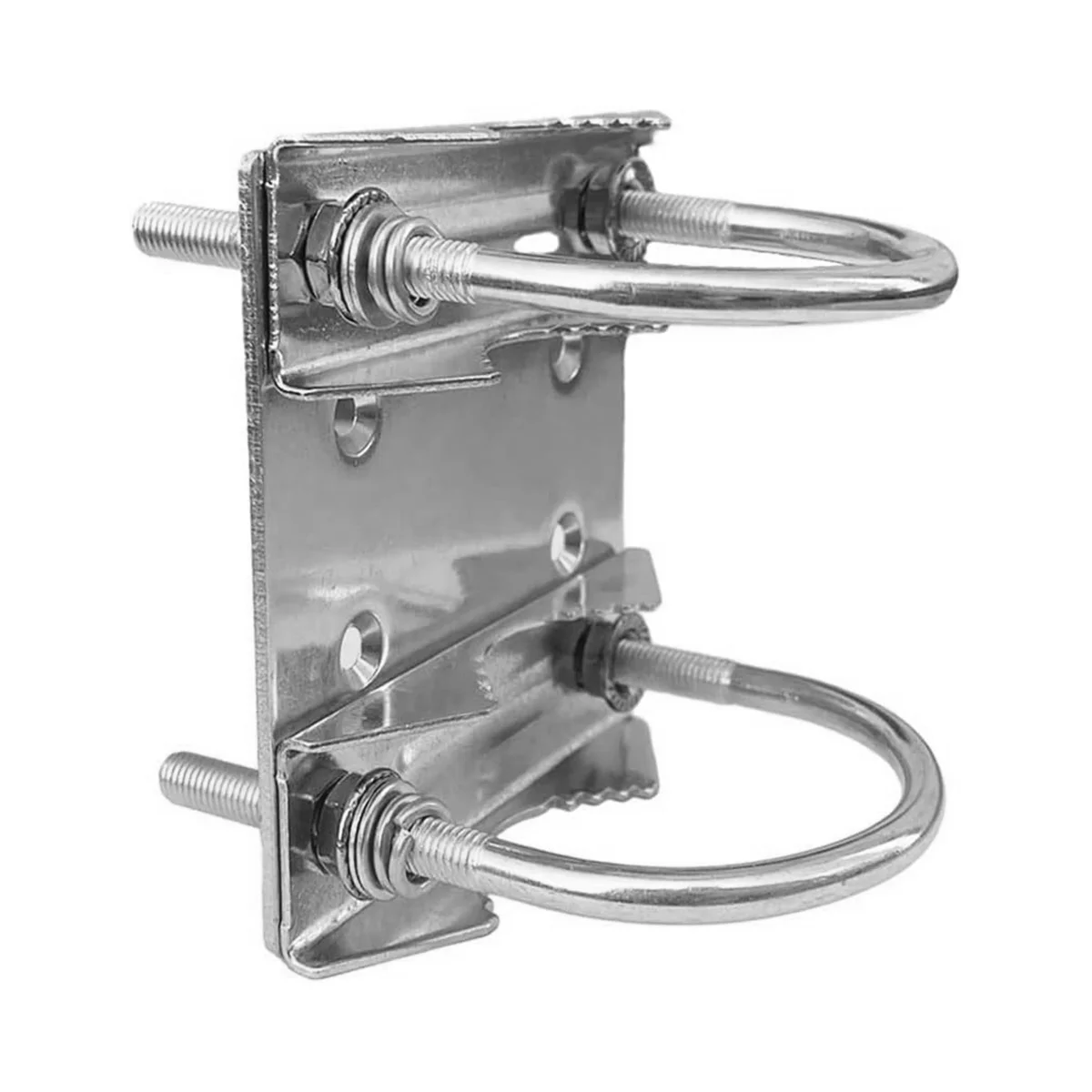 Universal Mount U-Bracket for Starlink Dish,Heavy U-Bolt Clamp Bracket,Roof Mast to Pole to Pipe Mounting Adapter