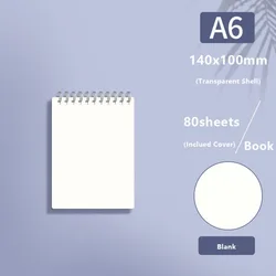 Versatile Flip - Over Spiral Notebook with Customizable Page Layouts (A6 Blank)