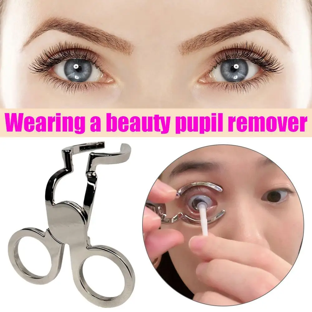 Lenti A Contatto Beauty Eye Assist Device Inserter Silver Aid Tool Women Makeup Eye Beauty Wearing Device Portable Z2A0