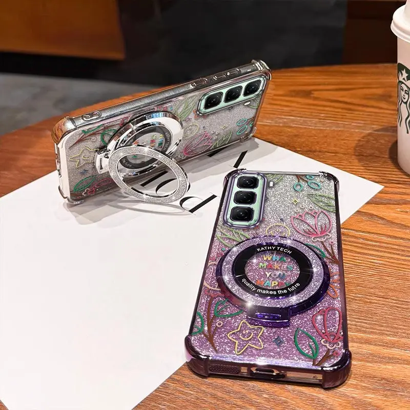 Grass Plating Bracelet Holder Phone Case - Hot 50 Small Series