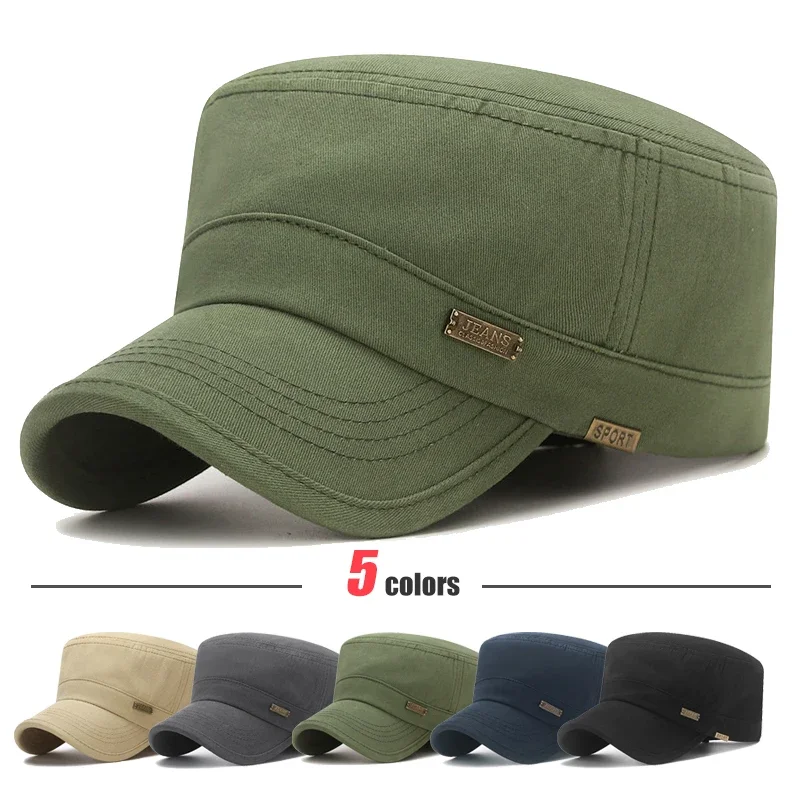 Klassische Baumwolle Baseball Cap Und Militär Kadett Wanderkappe_voghion.com