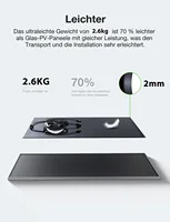 nouveau! Centrale électrique de balcon 960 W avec panneaux solaires flexibles 4 x 240 W, efficacité de conversion solaire 18 % 4