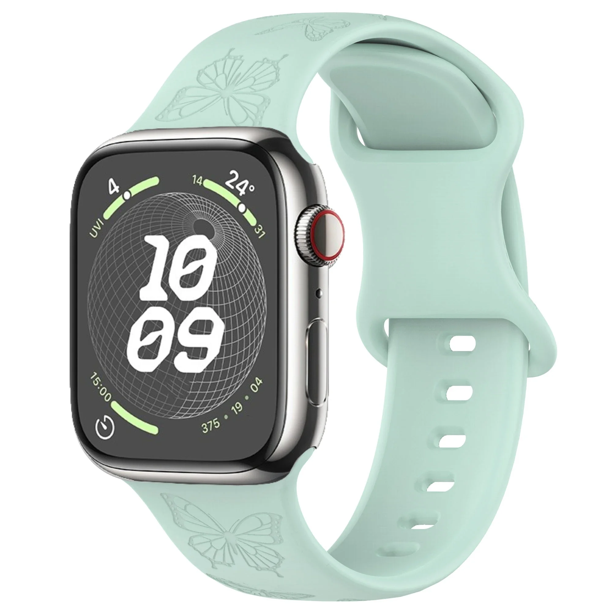 Engraved Silicone Pattern Watch Strap Bracelet
