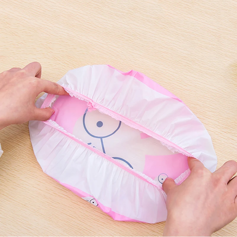 Variety of Cartoon Shower Caps Women's Bathroom Hats Sauna Lace Adjustable Lace Elastic Caps Spa Caps Girls Hair Protection Cap 4