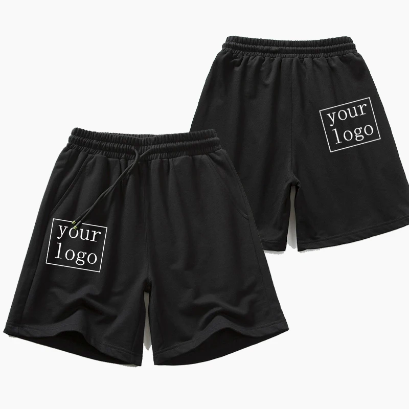 Men's Custom Shorts Your Logo Printed DIY Text Beach Shorts Harajuku Casual Customized Personalized Jogging Sports Shorts Summer
