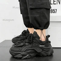 Chaussures de sport décontractées respirantes à semelle épaisse pour hommes, chaussures de course en plein air, chaussures de tennis quatre saisons, semelles souples confortables pour hommes 2