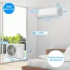Split AC/Heating System with Inverter, 19 SEER 115V Energy Saving with Pre-Charged Condense, Remote Control & Installation Kit 6