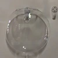 Wall Hanging Semi-circular Glass Flower Vase Plant Hydroponic Terrarium Wall Fish Tank Aquarium Container Home Decor 1