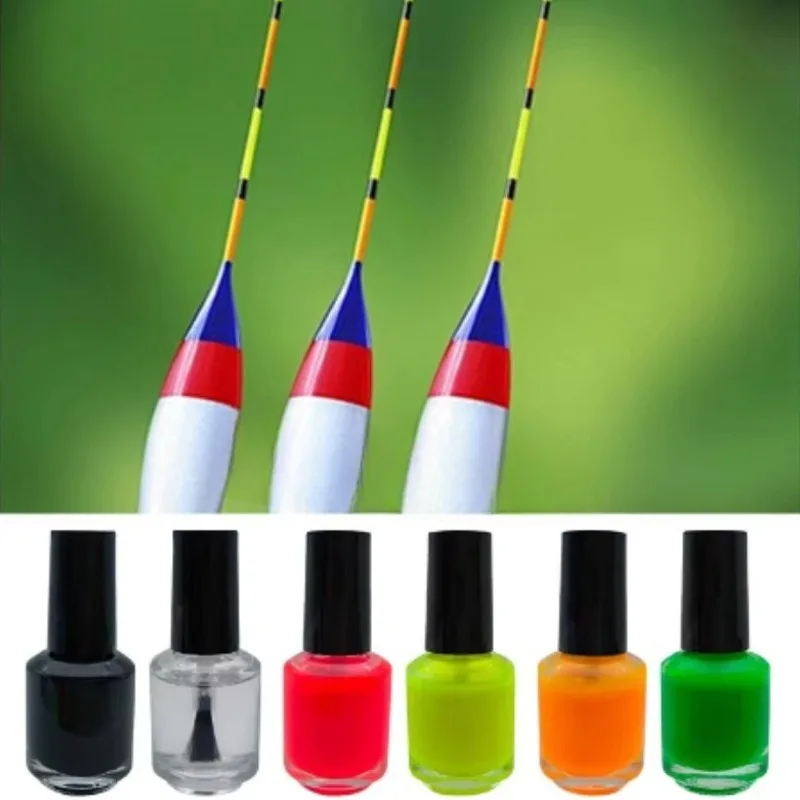 Fishing Float Paint Fluorescent Liquid Repair DIY Indicator Paint Fishing Gear Repair Quick Drying Tool
