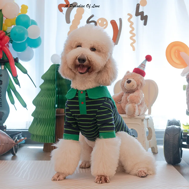 

Instagram Cute Dog Clothes Large Dog POLO Shirt Spring/Summer Internet Celebrity Labrador Huge Precious Gold Hair Satsuma Clothe