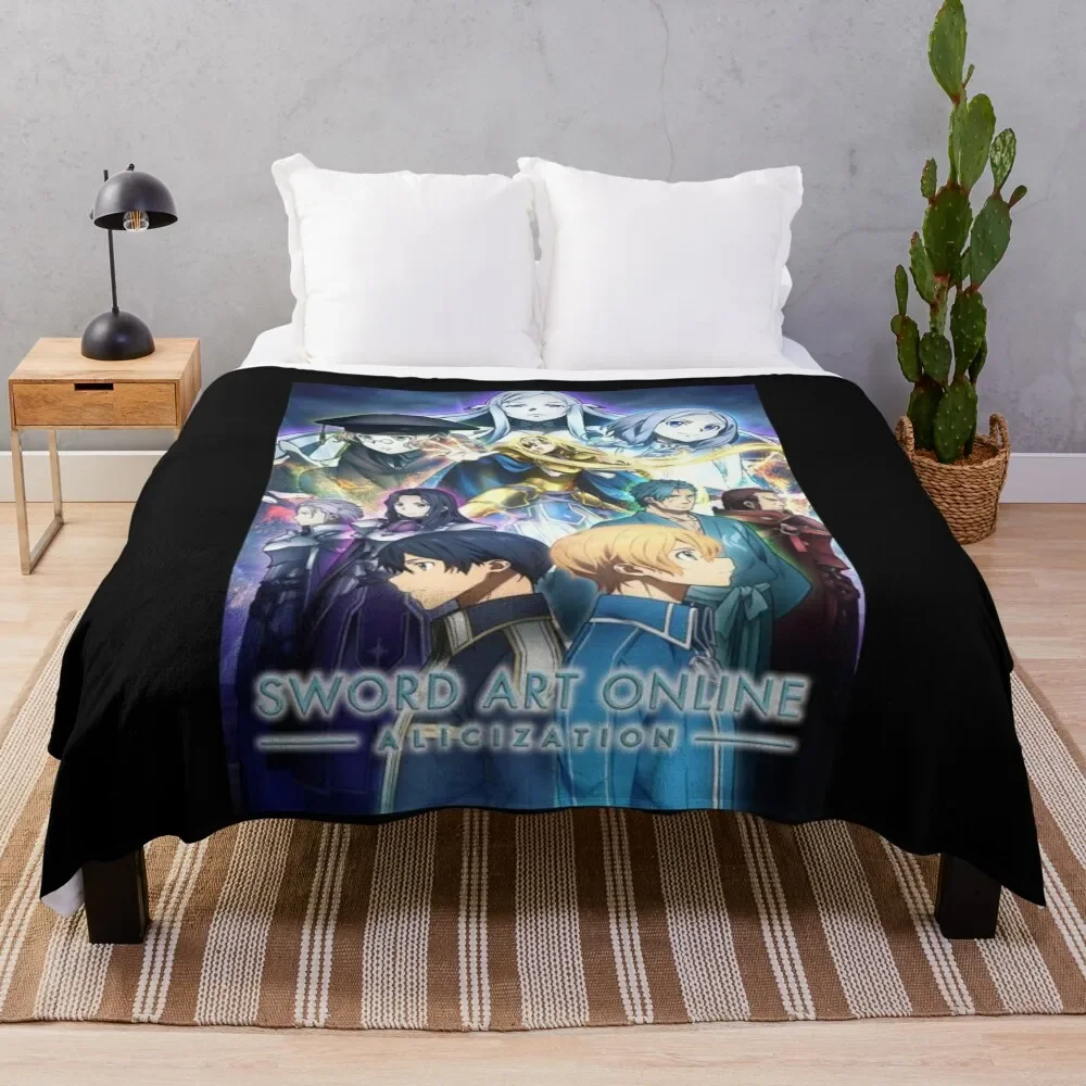 

Sword Art Online Anime Throw Blanket Moving heavy to sleep Hair Blankets