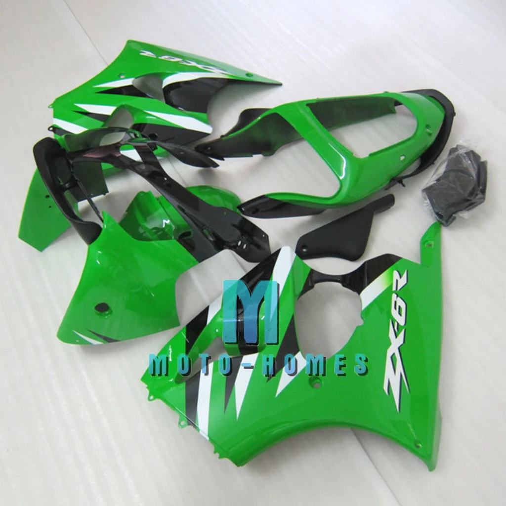 

100% Fit инъекционный обтекатель для 2000 2001 2002 Kawasaki Ninja ZX6R 01 02 ZX-6R 00 уличная цепь эвакуация ремонт кузов