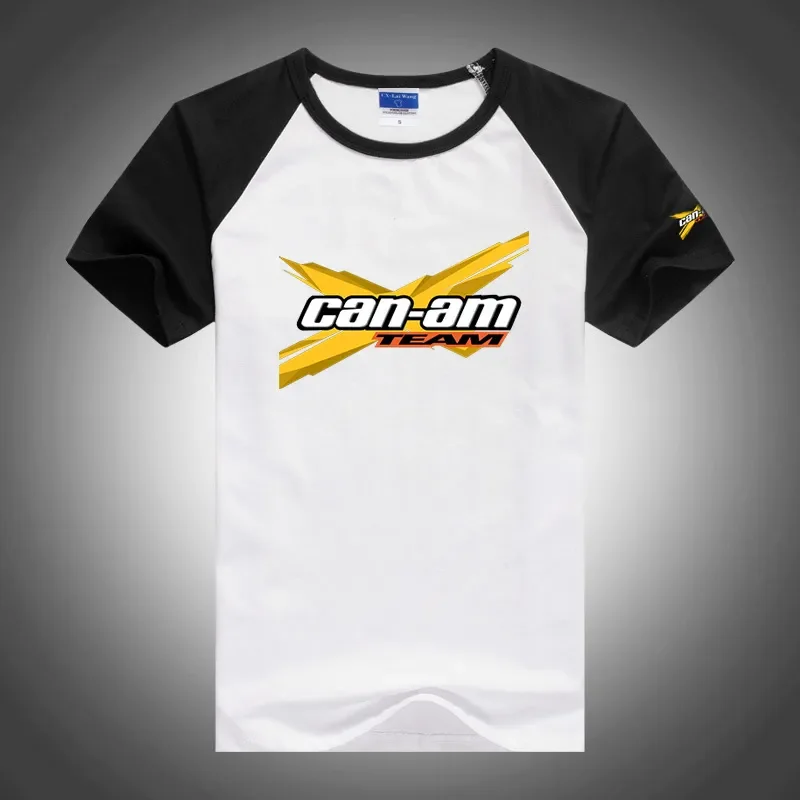 

CAN-AM BRP 2024 Men's New Summer Hot Print T-shirt Raglan Sleeve Cotton Short Sleeve Sport Breathable Round Neck Tops Tee Shirt