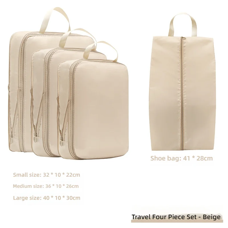 Travel organizer bag divided bag multifunctional clothes suitcase organizer bag seven pieces set of compressible storage bag 5