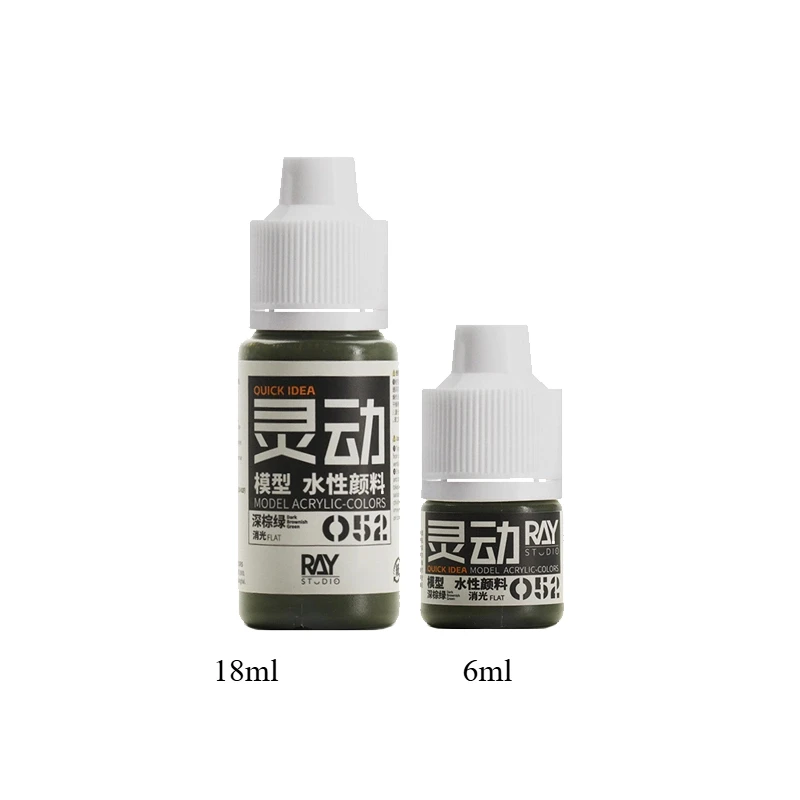 Acrylic Miniature Painting Water-Based Paint Set - Safe Non-Toxic Formula, 6ml Bottles