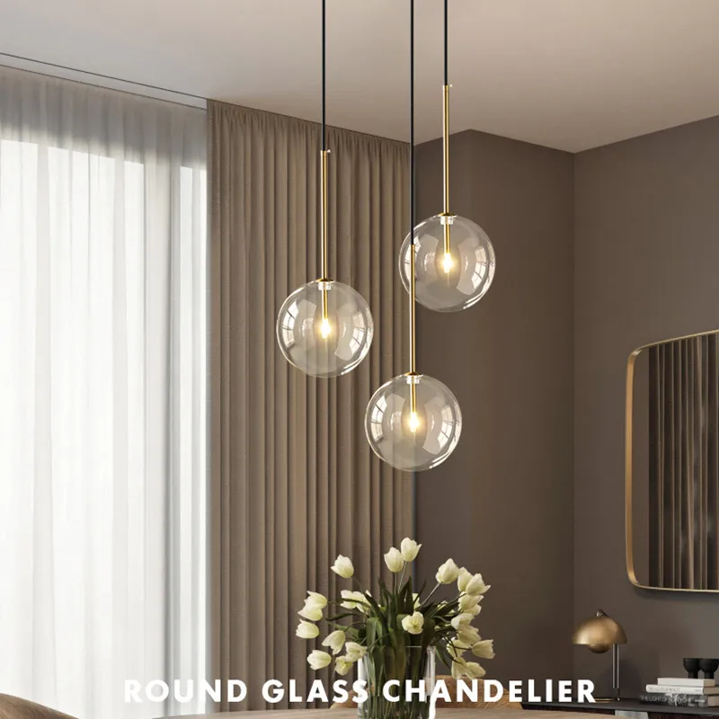 Droplight Glass Shade Ceiling Lamp Pendant Lights Lighting Fixtures Luminaire 