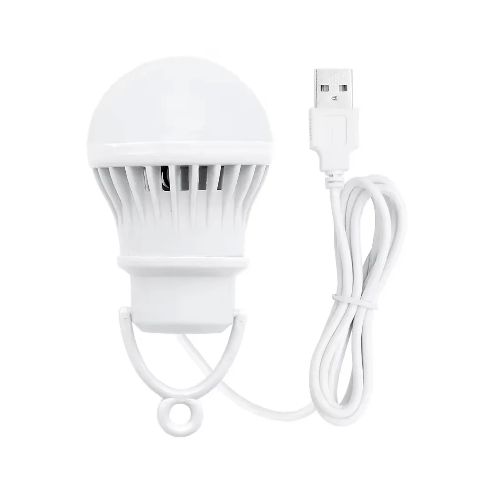 หลอดไฟพกพา USB สว่างกลางคืน