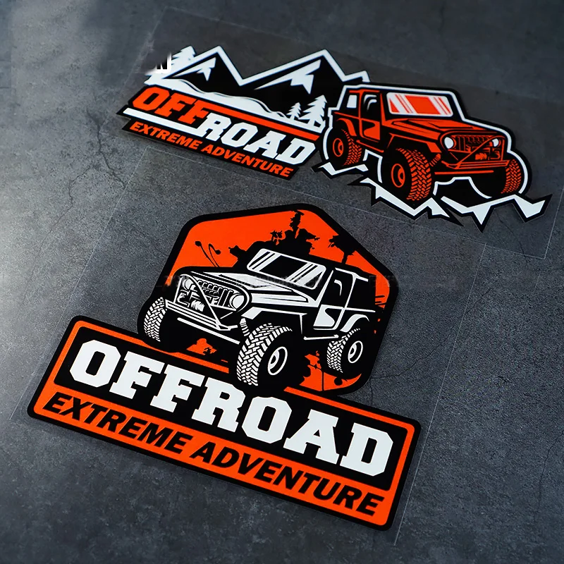Car Sticker Decals Parts Sunscreen Waterproof PVC Cover Scratches Graphic Vinyl Stickers 4X4 Exterior for Jeep Off Road