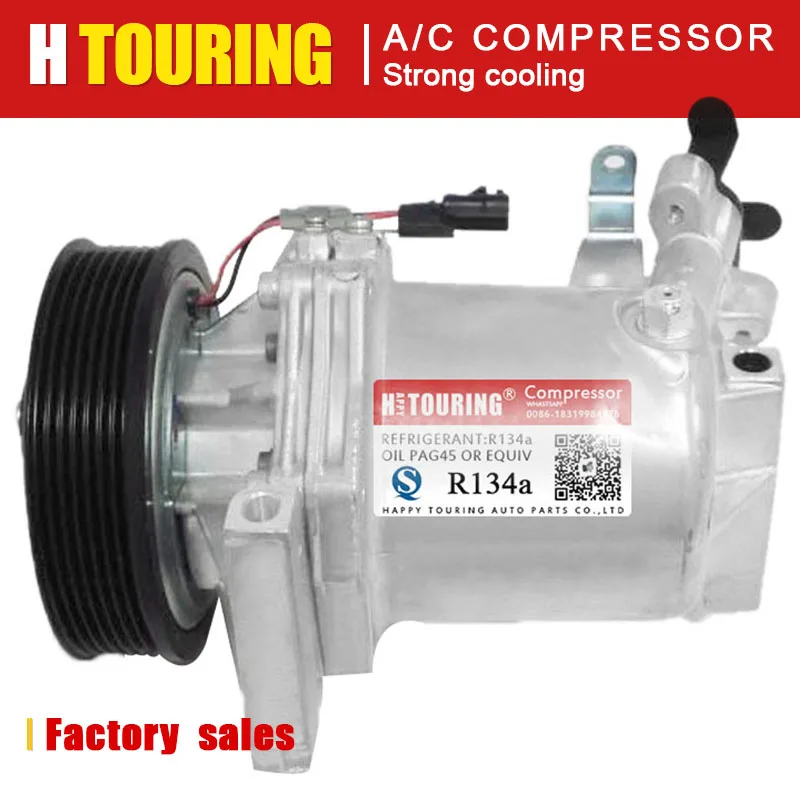 

For AC Compressor RENAULT FLUENCE 1.6 DACIA Lodgy CALSONIC CR12Sc 926008367R 92600A090A 8201025121 700510746 A42011A8402000