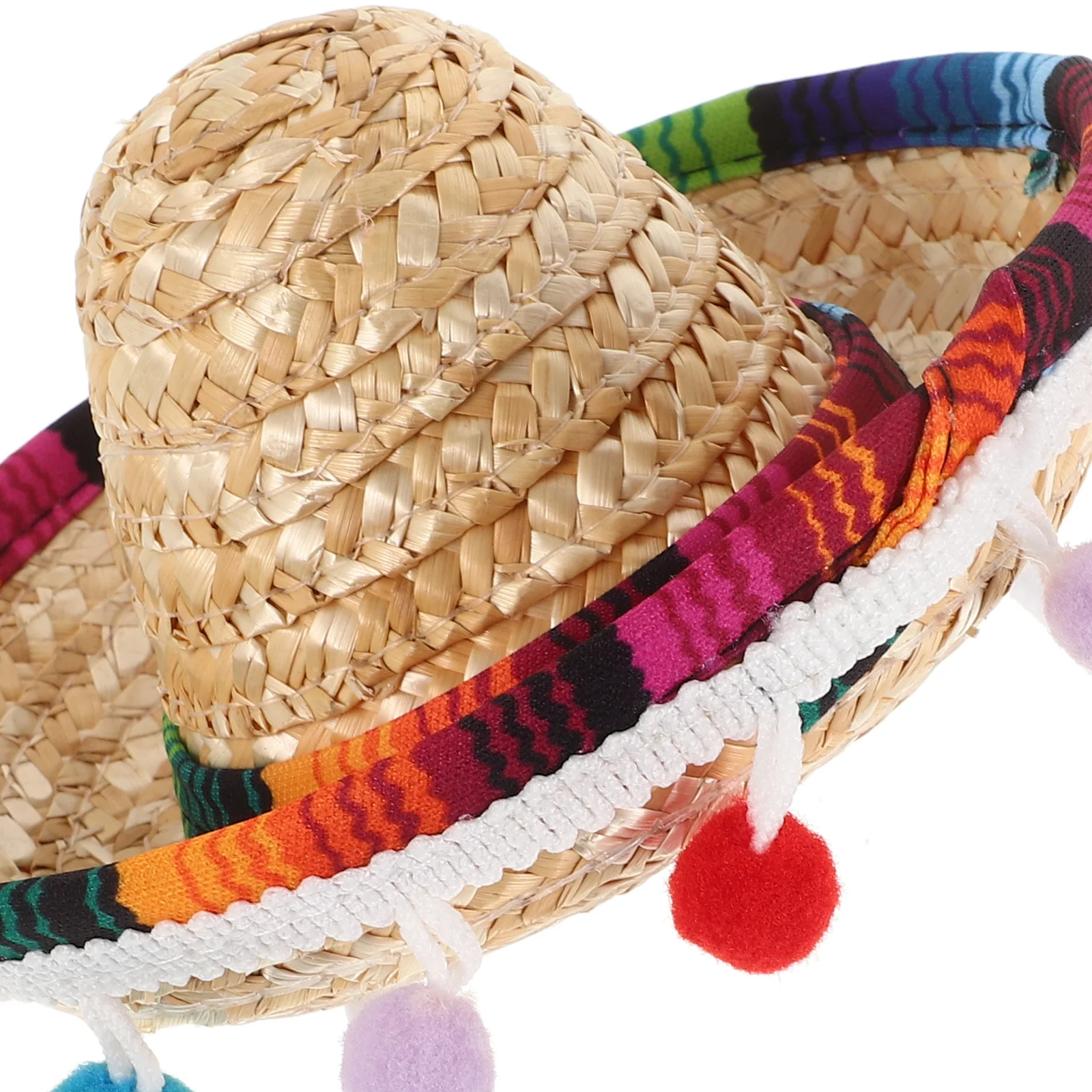 Mini Sombreros Mexicanos De Paja Para Fiestas | Diadema Ajustable, Ideales Para Disfraces, Niños Y Mascotas