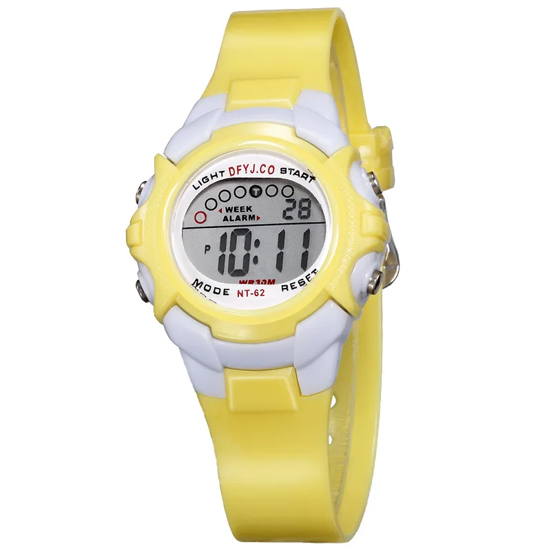 ساعة رقمية مقاومة للماء LED للأطفال ، ساعات رياضية...