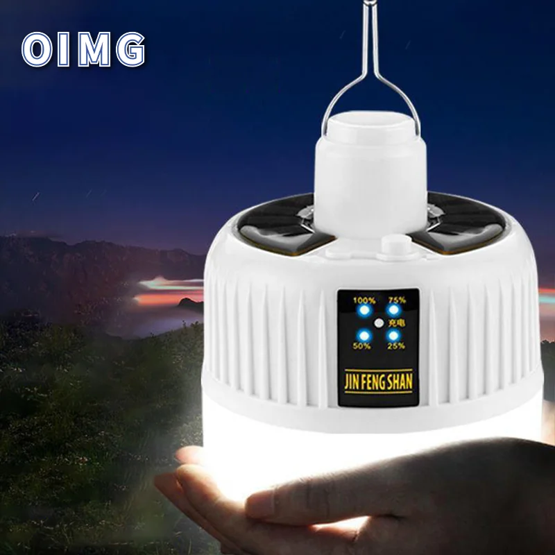 

268W Portable Rechargeable Solar LED Torch Camping Light Waterproof Fishing Emergency Tent Light Outdoor Night Market Light Bulb