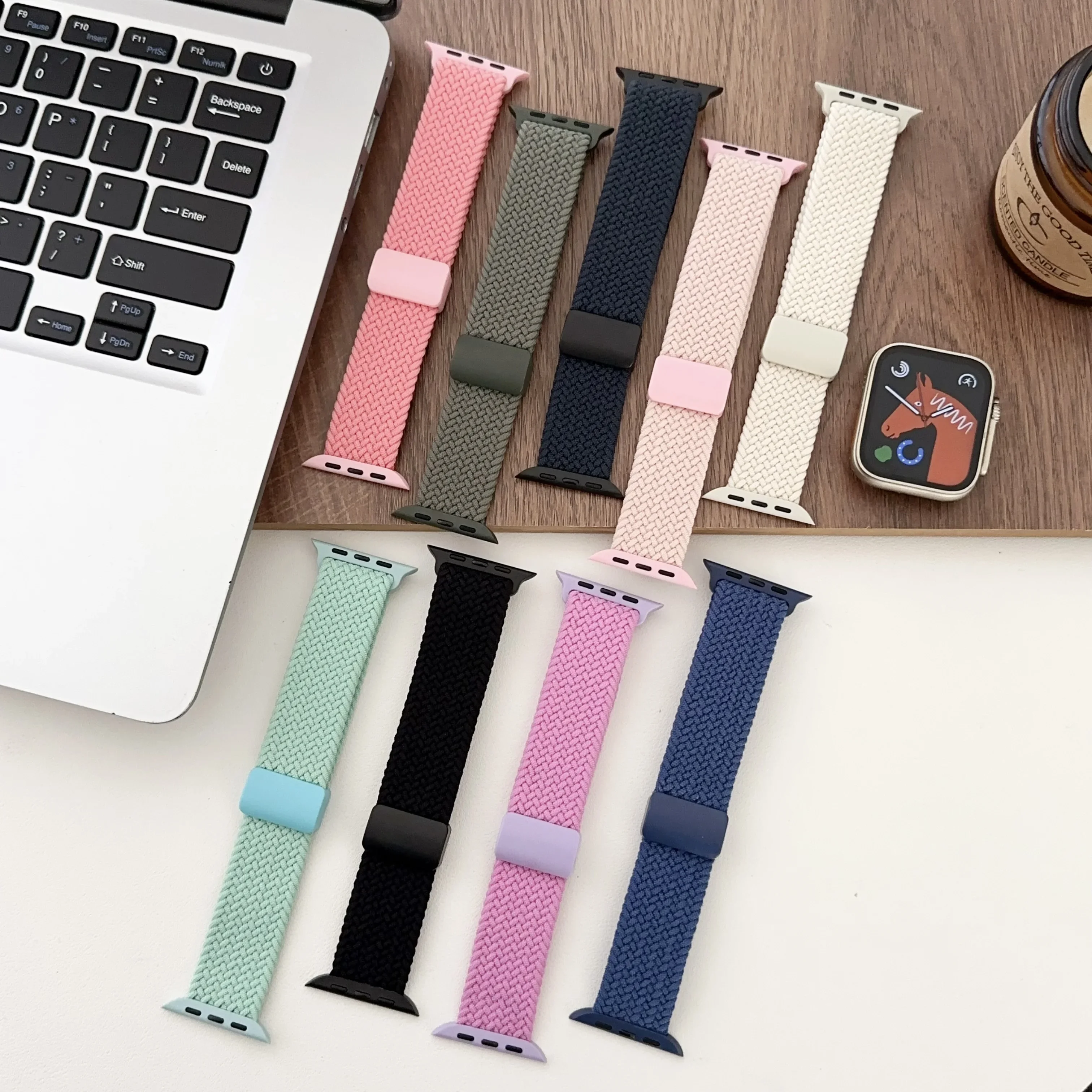 Braided Nylon Strap for Smartwatch - Stylish and Durable Bracelet Band