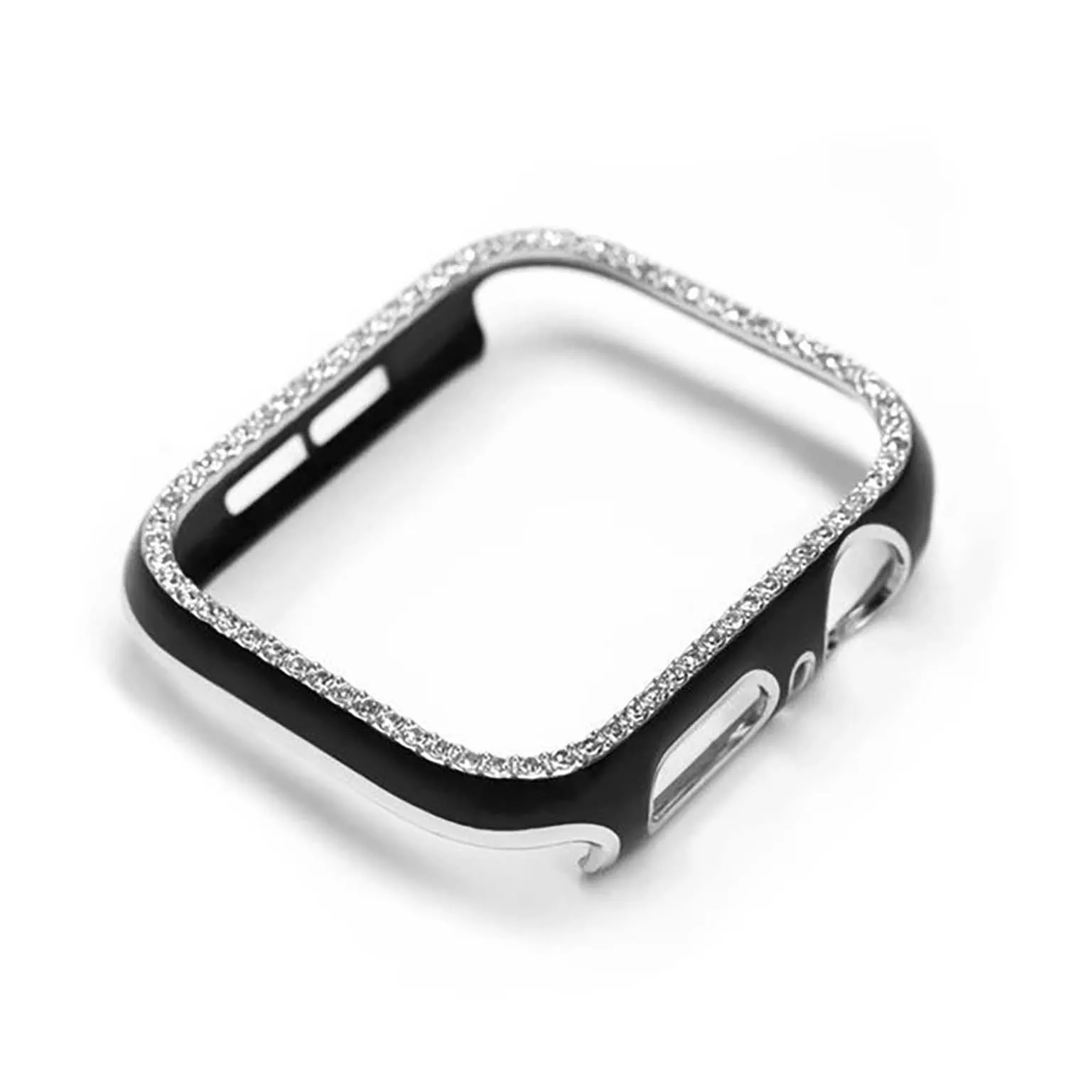 Zweifarbiges, ausgehöhltes Uhrengehäuse mit einem Diamanten für Apple Watch S10 42/46 mm, 45/44 mm, 40/41/38 mm, Xuandiao PC-Uhrengehäuse Iwatch S9 – Detail 13