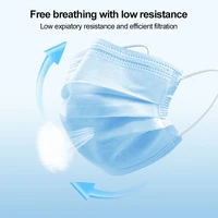 3 Layer Ply Filter Mask Anti Dust Breathable Earloops Adult Mouth Mask IN STOCK 10-200pcs Disposable Mask Non-woven Face Masks 2 2