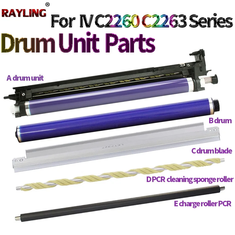 

OPC drum cleaing Blade Primary Charge Roller PCR sponge roller For Xerox IV C2260 C2263 C2265 WorkCentre 7120 7125 7220 7225