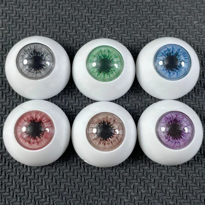 Ogen 10 mm amber met twinkel 5 paar