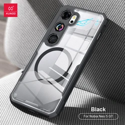 Xundd Frosted Magnetic Shockproof Phone Cover - Hard PC + Soft TPU Protection for Nubia Neo 5 GT (Black)
