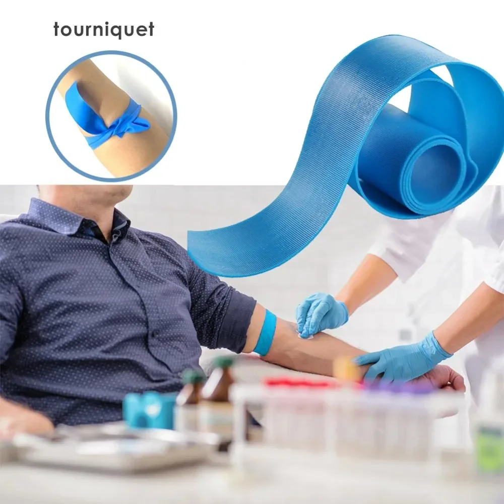 Tourniquet Kit Tactical Tourniquet 5Pcs Outdoor Family Camping Tools First Aid Disposable Medical Latex Paramedic Tourniquet Sport Emergency Survival Gear