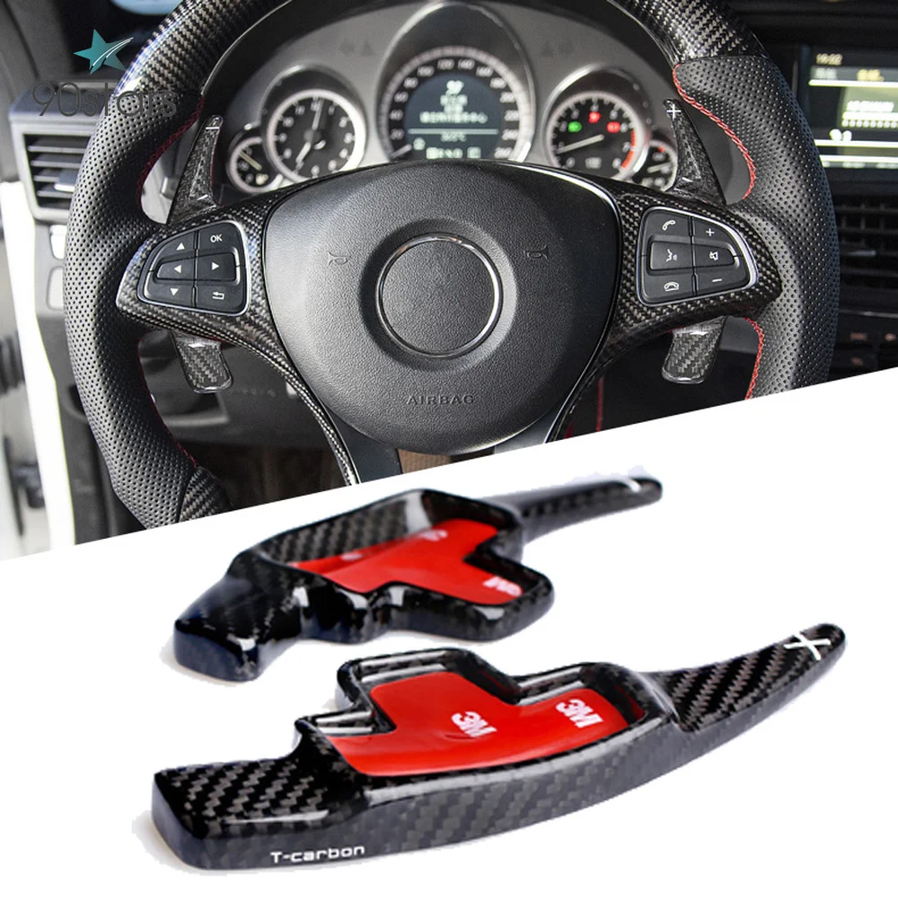 

Carbon Fiber Steering Wheel shift Paddle Extension for Mercedes Benz A B C E CLA CLS M GL Class GLK SLK W176 W246 W204 W212 X166