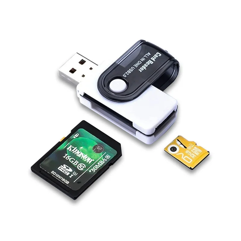 Lettore Schede Micro SD A USB 2.0 - Piccolo, Nero, Per Cellulari E Tablet, Trasferimento Dati - Foto 1
