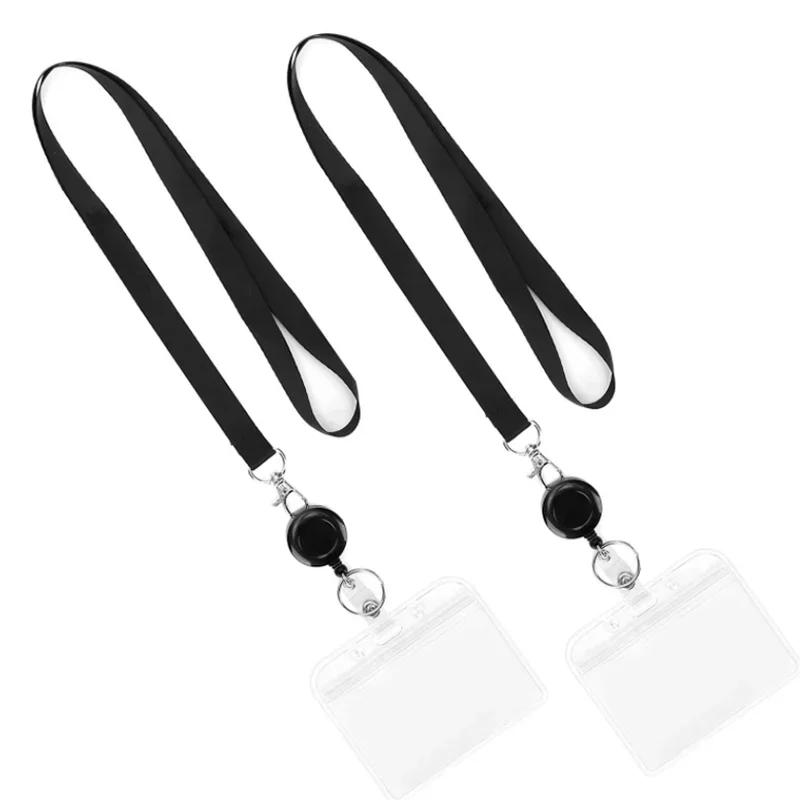 Card Holder Keychain Nurse Accessories Badges Set Lanyard ID Neck Straps