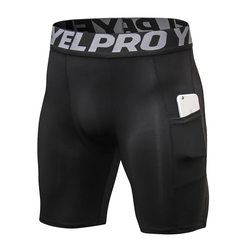 Sports Shorts Men Compression Running Shorts With Pocket Quick Dry Workout Gym Shorts Fitness Sport Leggings for Men Sports & Entertainment