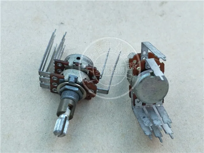 

Alps 16 dual potentiometer B50k with tap double adjustable bend foot