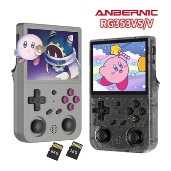 ANBERNIC RG353V RG353VS Console di gioco portatile retrò Schermo IPS da 3,5 pollici RK3566 Lettore video portatile 4000+giochi Regali per bambini