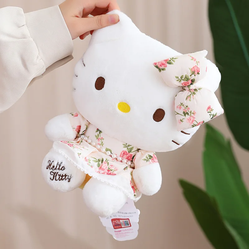 Sanrio Plush Big Size Lovely Flower Hello Kitty Peluche Plush Kawaii Toy Kid Gift