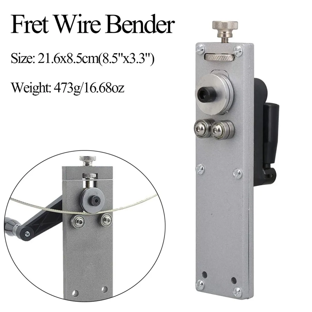 

Zinc Alloy Fret Wire Bender Guitar Bending Straighten Fretwire Tool Adjustable Radius Luthier Tool