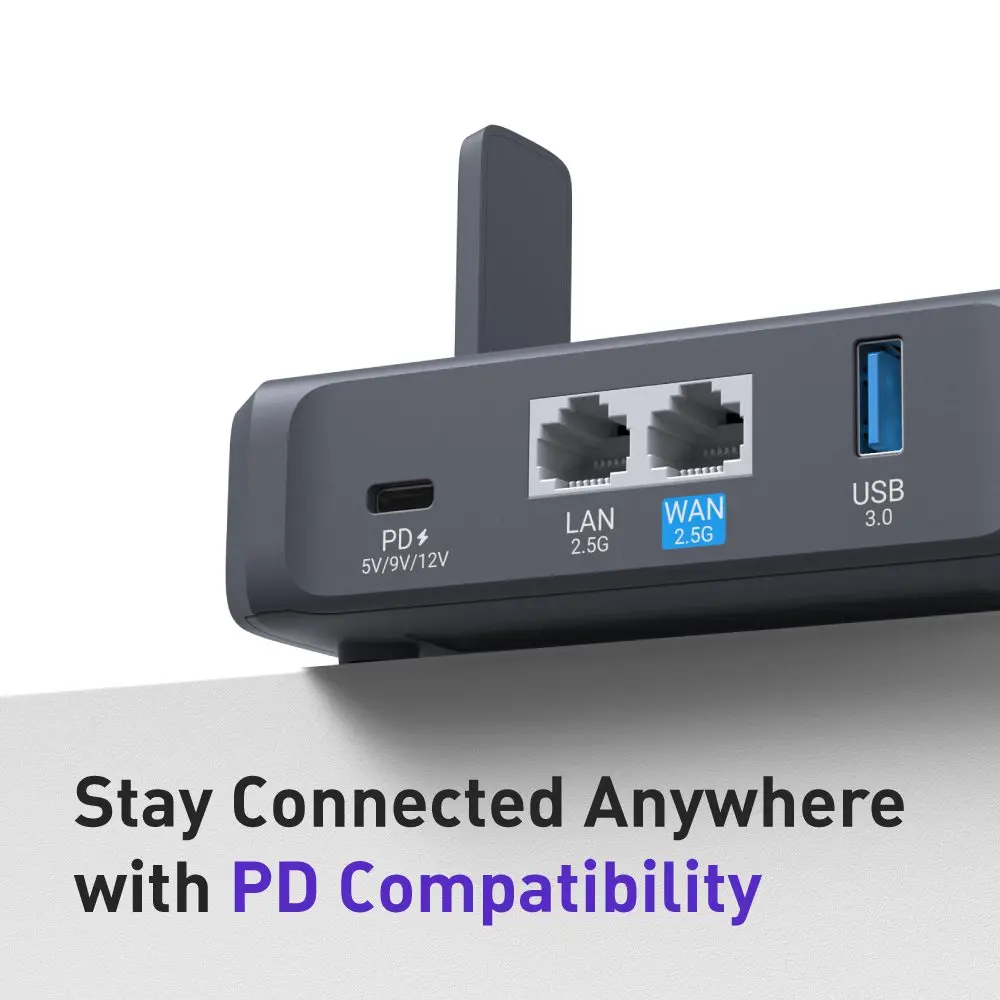 GL.iNet GL-BE3600( Slate 7) Wi-Fi 7 ルーター、デュアル 2.5G ポート