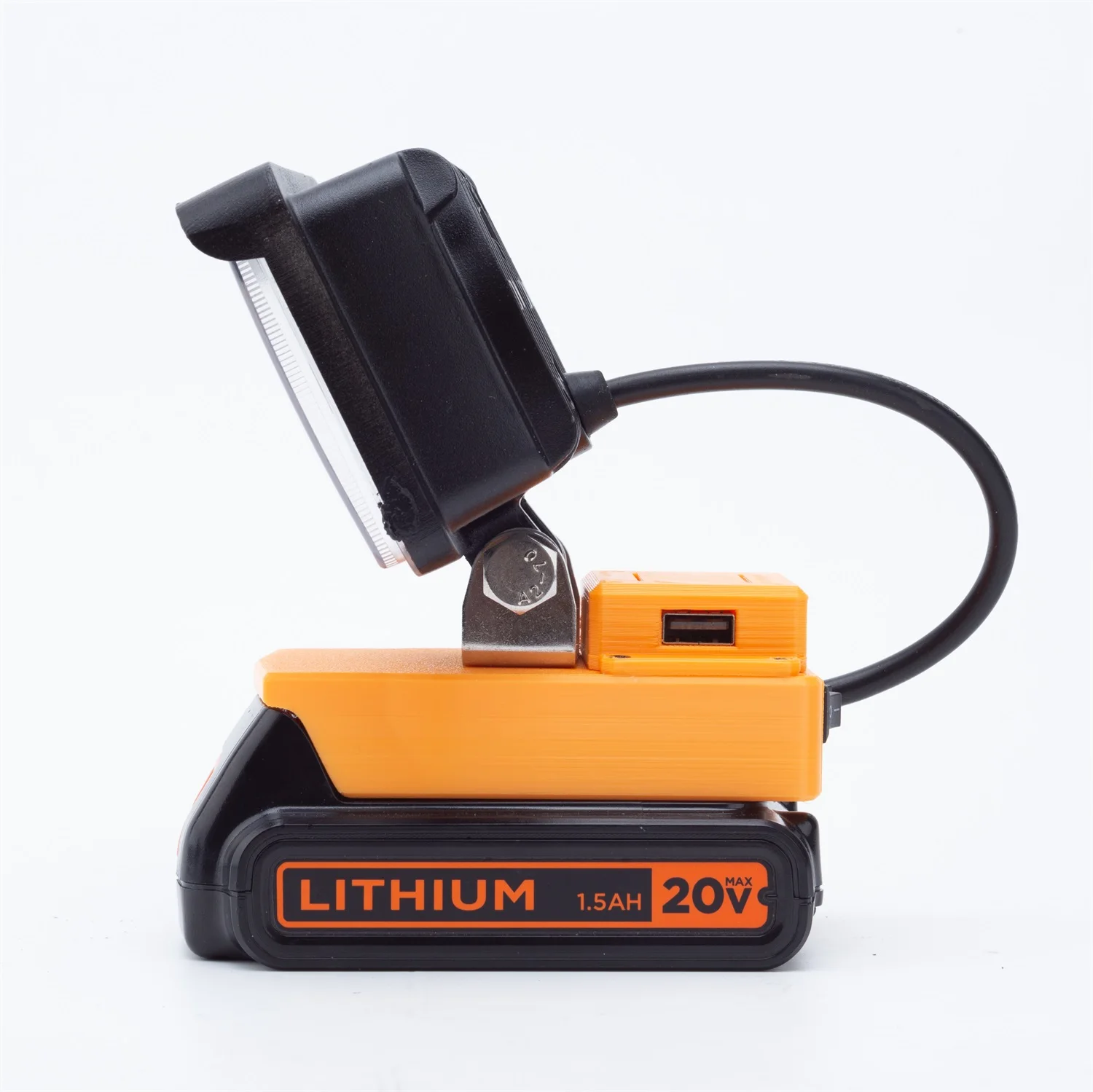 LED Work Light for BLACK+DECKER 18V Lithium Battery w/ USB Flashlight Portable Emergency Flood Lamp Camping lamp(NO Battery ) camping light,portable flashlight,portable lanterns,camping lamp,camping lantern,keychain work light,portable work lights,emergency lights,portable work light,portable torch