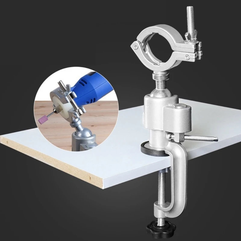 

Table Bench Vises Clamp for Electric Drill/Grinder 360° Swivel Aluminium Alloy Drill Stand Holder Bracket for Drop Shipping
