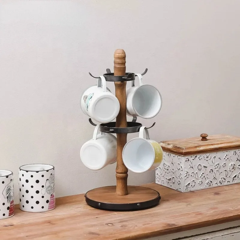 Tribello コーヒーマグホルダー カウンター用 大きな安定したコーヒーカップ ティーマグ ツリースタンド ファームハウス キッチン カウンタート Tribello コーヒーマグホルダー カウンター用 大きな安定したコーヒー