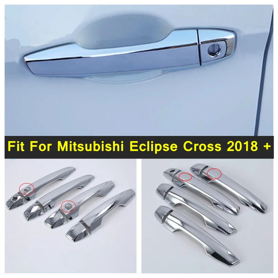 

Car Outside Door Pull Handle Cap Frame Cover Trim Fit For Mitsubishi Eclipse Cross 2018 - 2022 Shiny Style Exterior Accessories