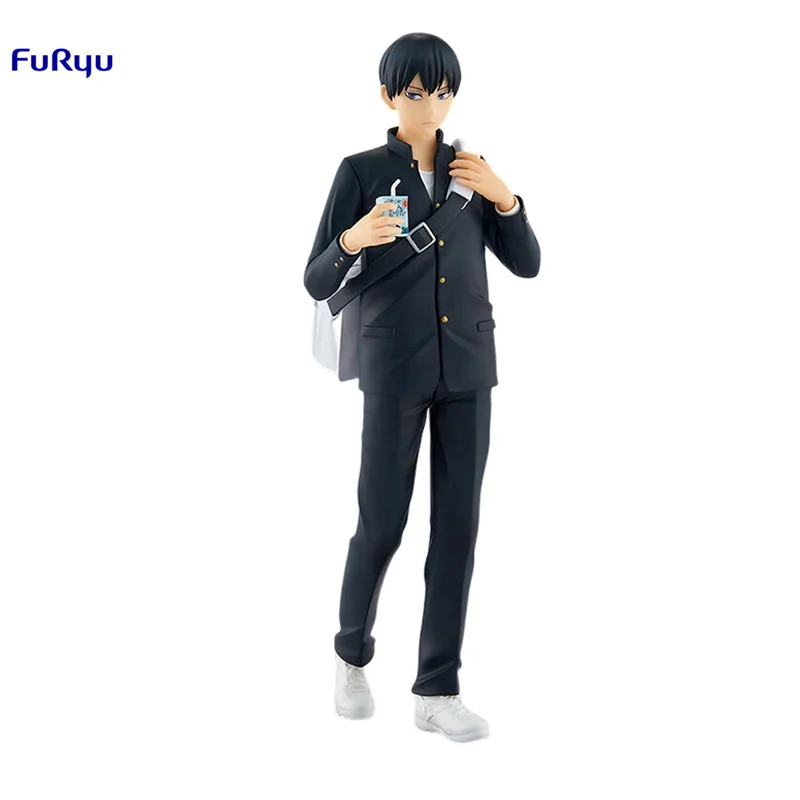 

IN STOCK FuRyu TENITOL Haikyuu Kageyama Tobio Anime Figure Model Toy fou boy Action Figures Collection Doll