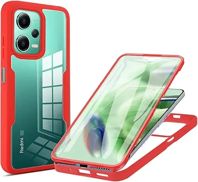 360 Full Shockproof Silicone Case with Built-in Screen Protector