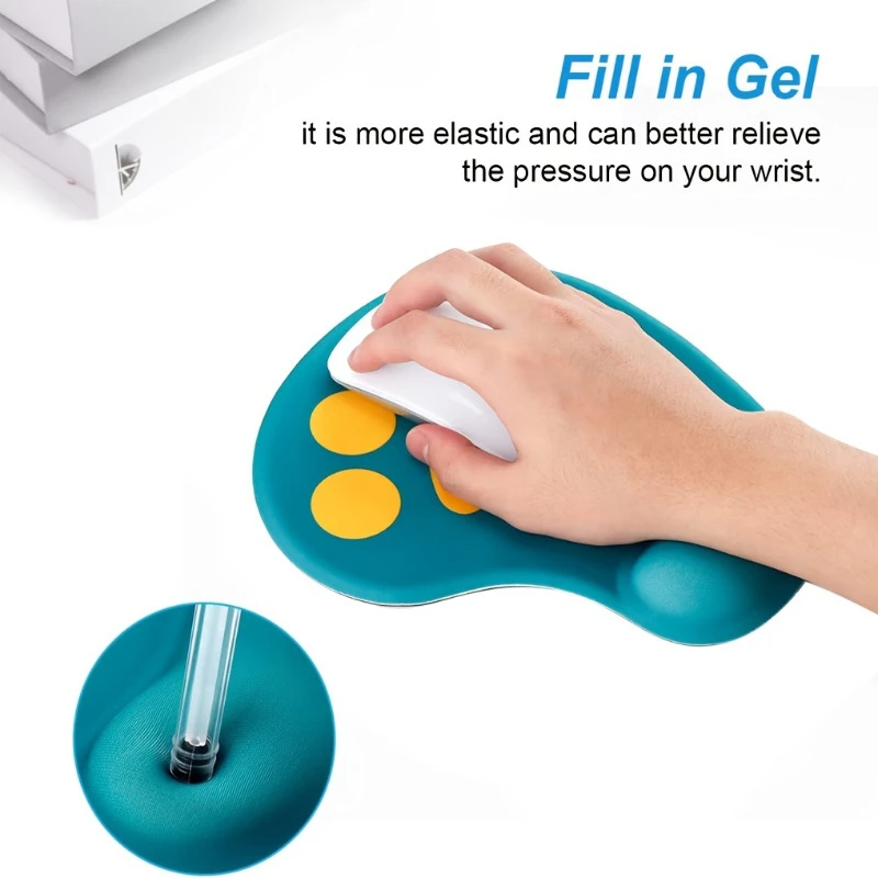 Tapis de souris ergonomique patte de chat, avec repose-poignet, Surface confortable, pour les jeux, le bureau et la maison 5